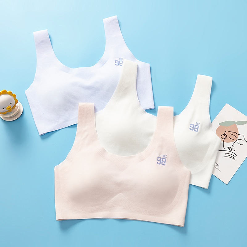 Modal Girls Bra Developmental Girls Underwear8-16 Years Old Breathable Junior High School Student Sports Vest