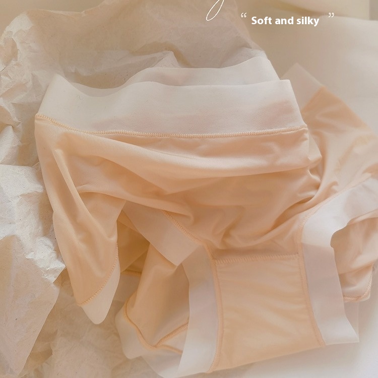 Skin Cheese Silky Mask Women's Pants Nude Seamless Ice Silk Ladies Summer Briefs Thin Section Sweet Girl Pants