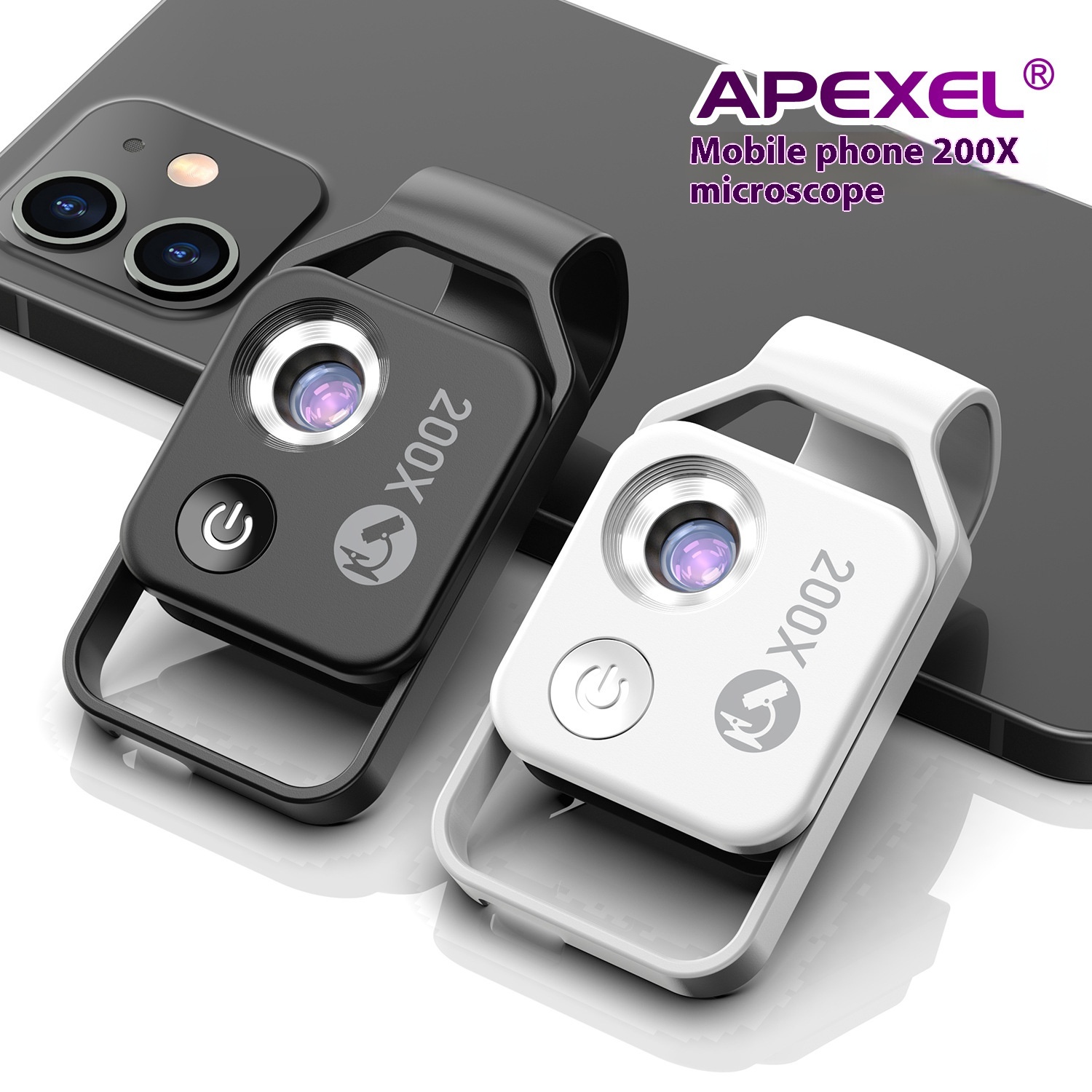 APEXELHD200x Children's Science And Education Toys Biological Science Experiments With CPLPortable Microscope Mobile Phone Lens