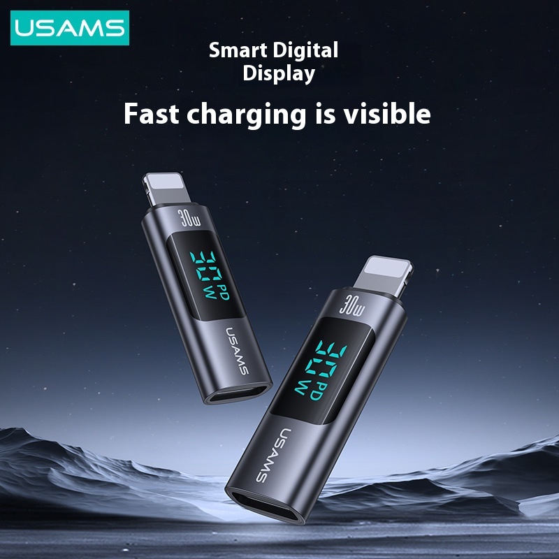 USAMSMobile Phone USBFlash Drive OTGConversion Head Type-c Converter Tpc To Typec Suitable For Apple Fast Charging PD30 W