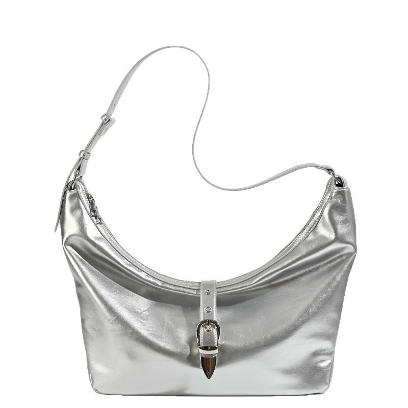 Niche Design Metal Buckle Texture Underarm Bag Fashion All-match Shoulder Messenger Bag