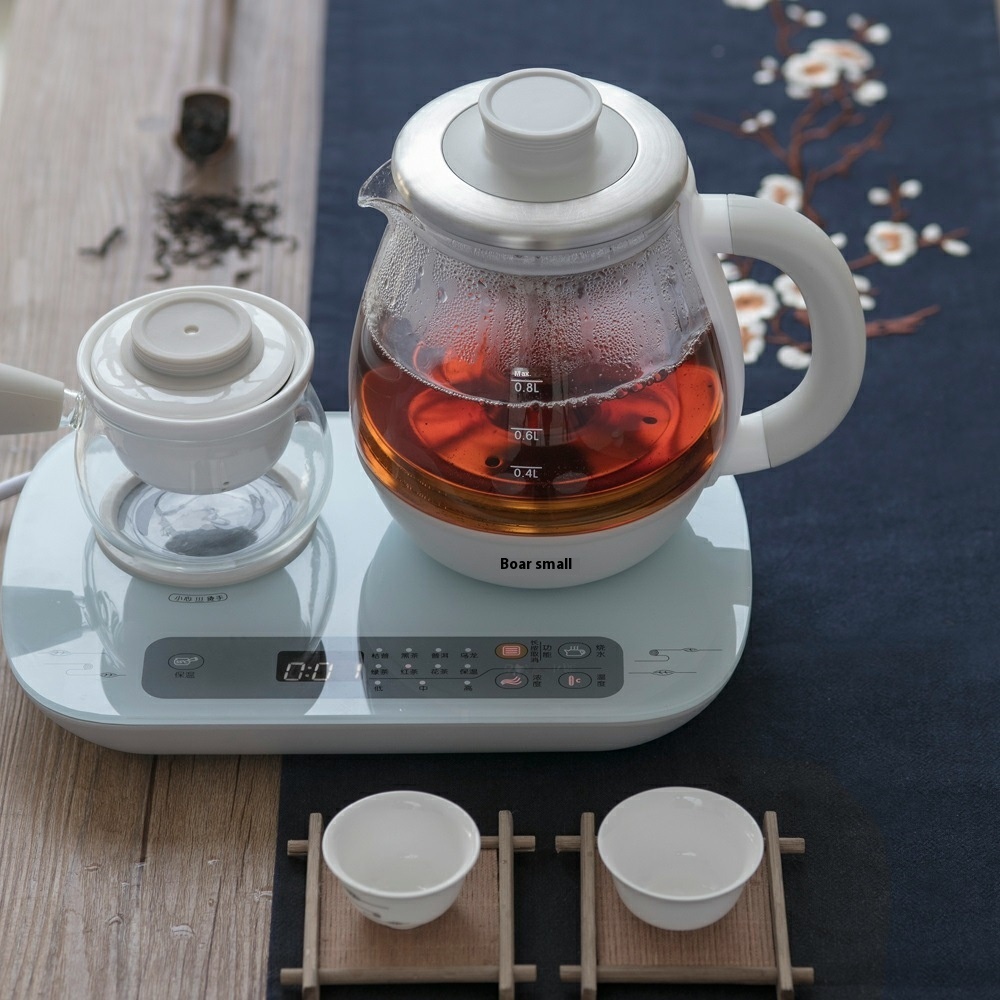 Bear ZCQ-A08 E1 Teapot0.8 LTeapot Glass Steam Tea Health Pot Office Tieguanyin