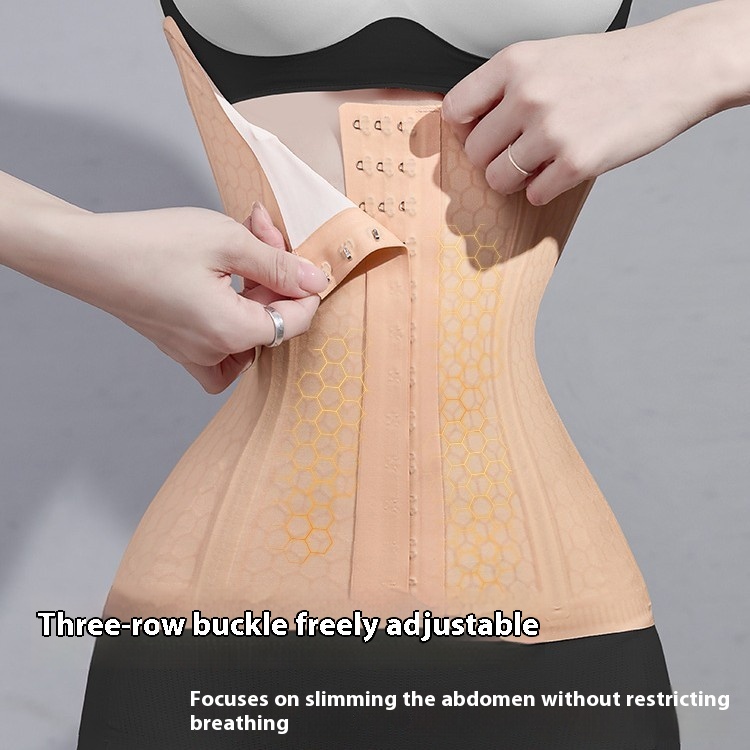 Jelly Thin Belly Belt Women's Postpartum Summer Ice Leather Plastic Waist Shaping Clothes Waist Shaping Invisible Waist Cover Clip
