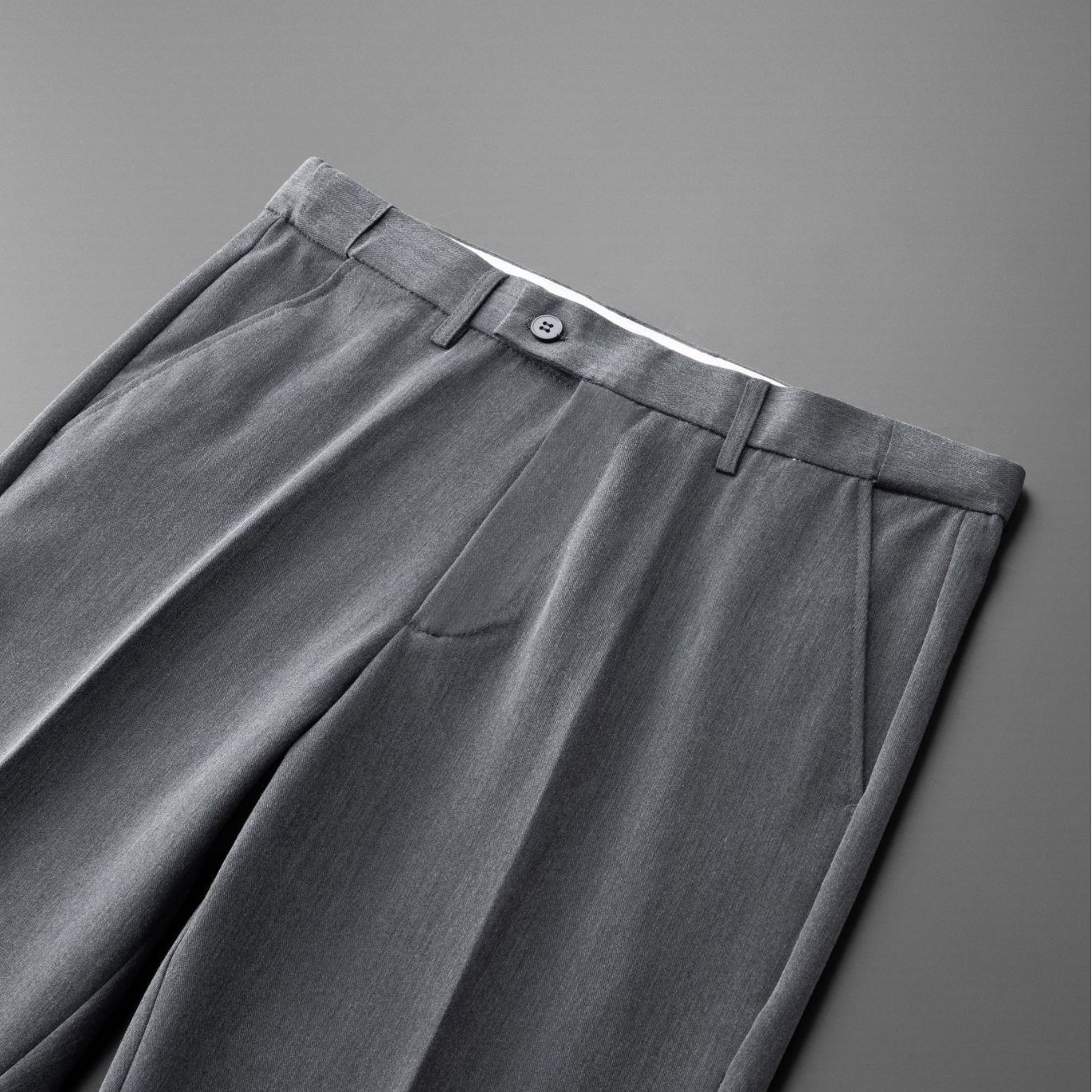 Summer Thin Nine-point Trousers Trousers Casual Trousers Men's Slim Fit Business Suit Trousers Men Straight