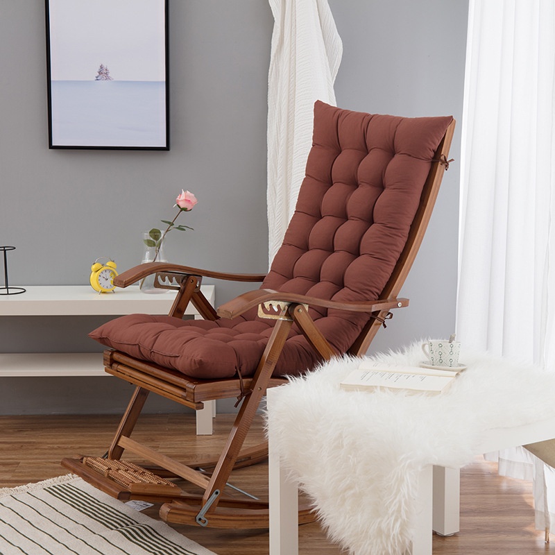 Direct Autumn And Winter Sanded Recliner Cushion Thick Double-sided Rocking Chair Cushion Lunch Break Folding Chair Cushion