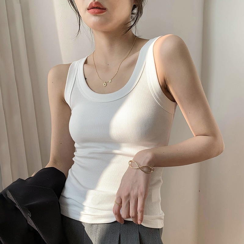 260g High Quality Threaded Cotton Women's Vest Covering Accessory Breast Slim Slim Wear Ide And Outside Wear Backing To Prevent Light