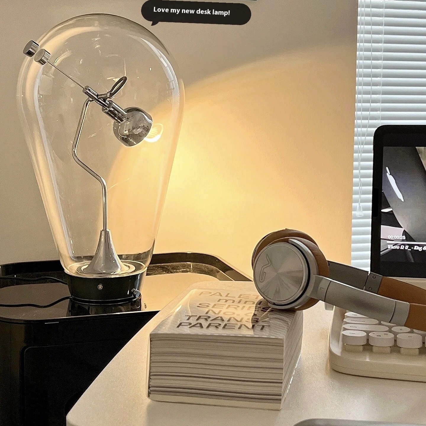 Blow Italian Table Lamp Creative Stylish Designer Office Desk Bedroom Bedside Touch Dimming Reading Table Lamp