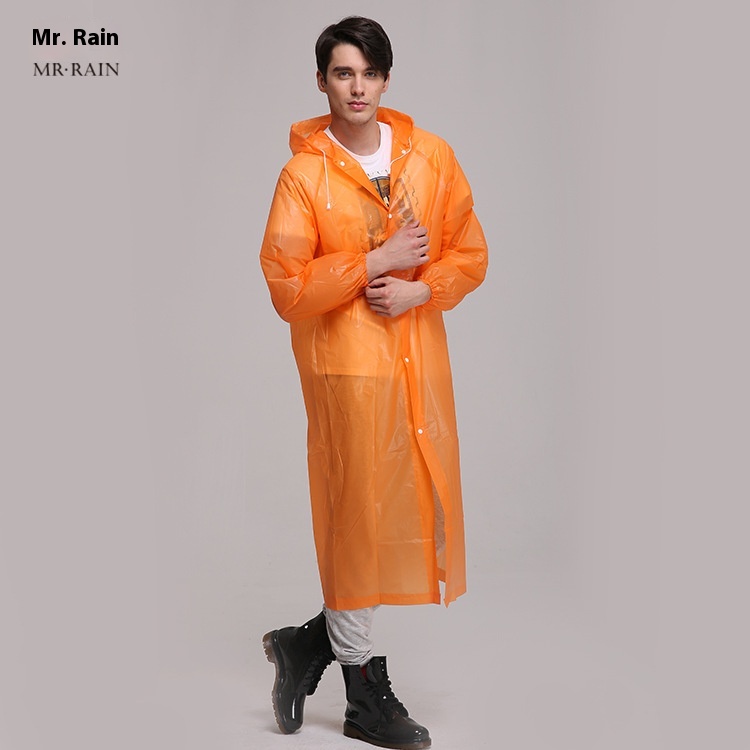 Raincoat Adult Fashion Outdoor Hiking Adult One-piece Rain Gear Cycling Thickened Disposable Raincoat Poncho