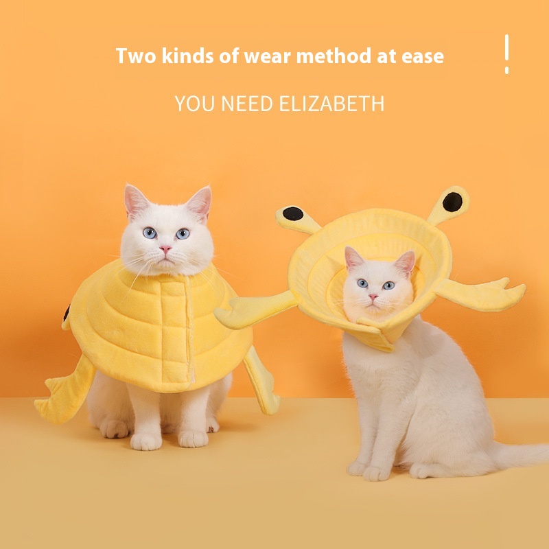 Elizabethan Collar Dog Cat Shame Collar Pet Large Dog Anti-licking And Anti-bite Collar Head Cover Sterilization Collar Soft