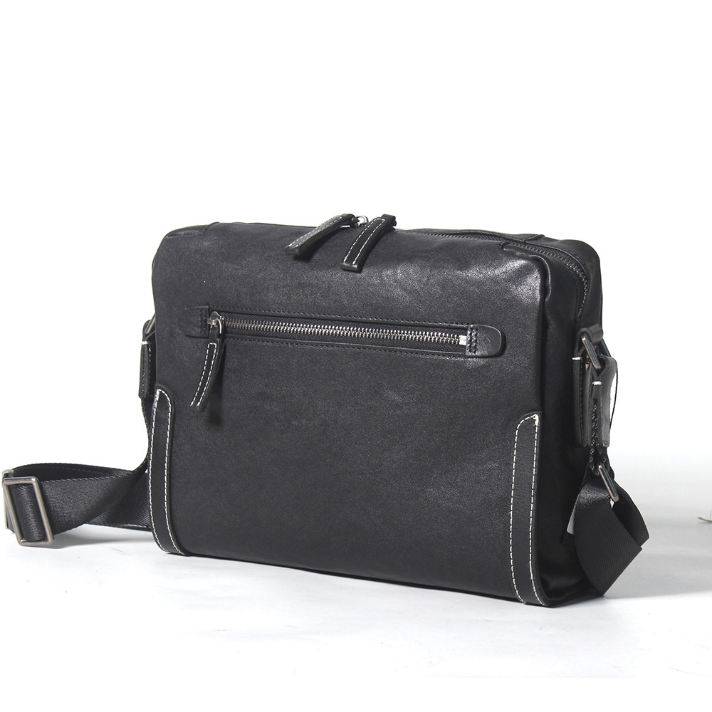 Single Shoulder Bag Men Genuine Leather Men's Messenger Bag First Layer Cowhide Backpack Vegetable Tanned Leather Casual Men's Bagy Brand