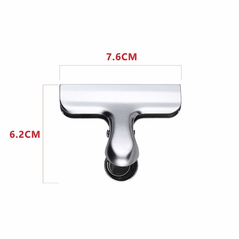 Stainless Steel Sealing Clip Dovetail Clip Plastic Bag Food Clip Nordic Sealing Clip TClip Fresh-keeping Moisture-proof Food Clip