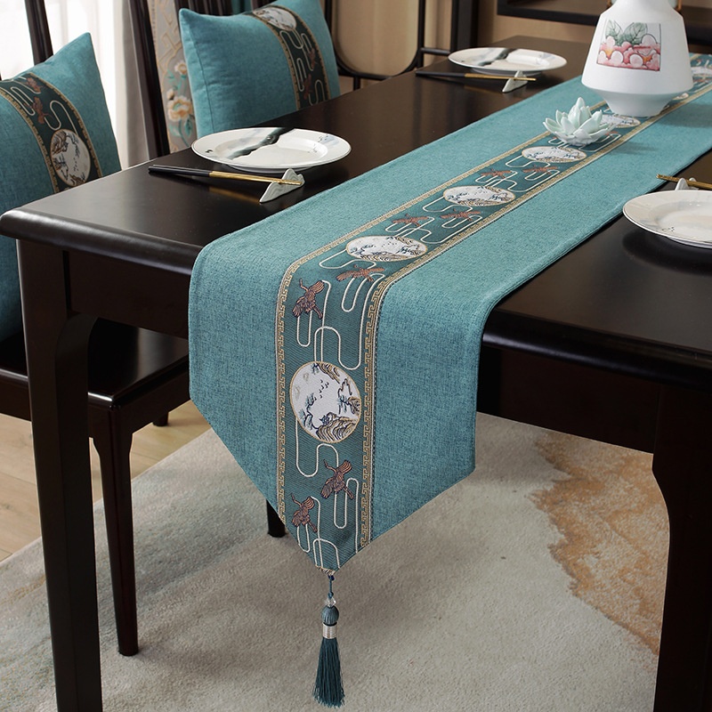 Henggang Chinese Style Table Flag Tea Table Zen Tea Table Fabric Long Tea Table Mat Dining Table Tea Table Table Cloth Tea Cloth