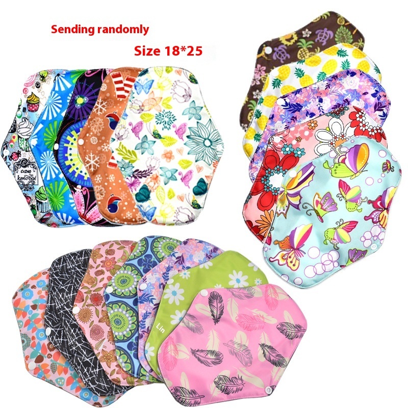 Bamboo Charcoal Sanitary Napk Reusable Sanitary Napk Bamboo Fiber Maternity Washable Sanitary Pads