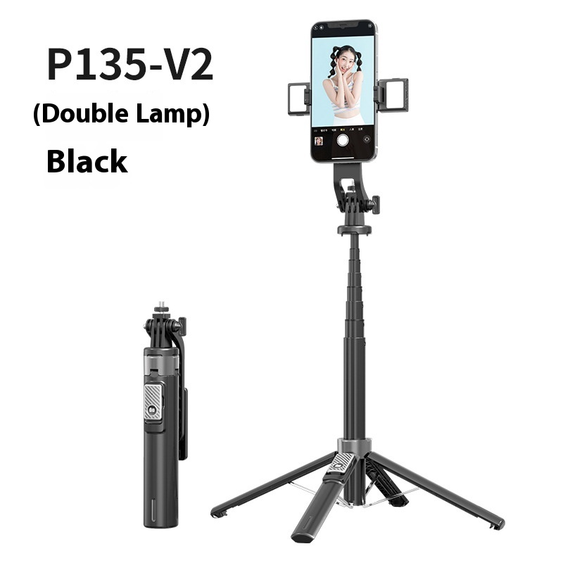 P135 Tripod Bluetooth Selfie Stick Mobile Phone Universal Selfie Stick Compatible With GoPro Stable Bracket