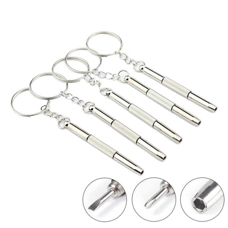 Glasses Accessories Three-purpose Glasses Screwdriver Convenient Multi-functional Small Screwdriver Clock Screw Repair Tool Small Screwdriver