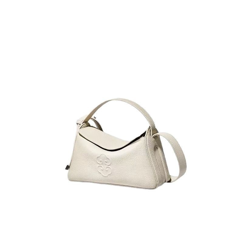 Guanyi Carrying Box Baotou Layer Cowhide Guofeng Designer Handbag Messenger Bag Tote Bag...