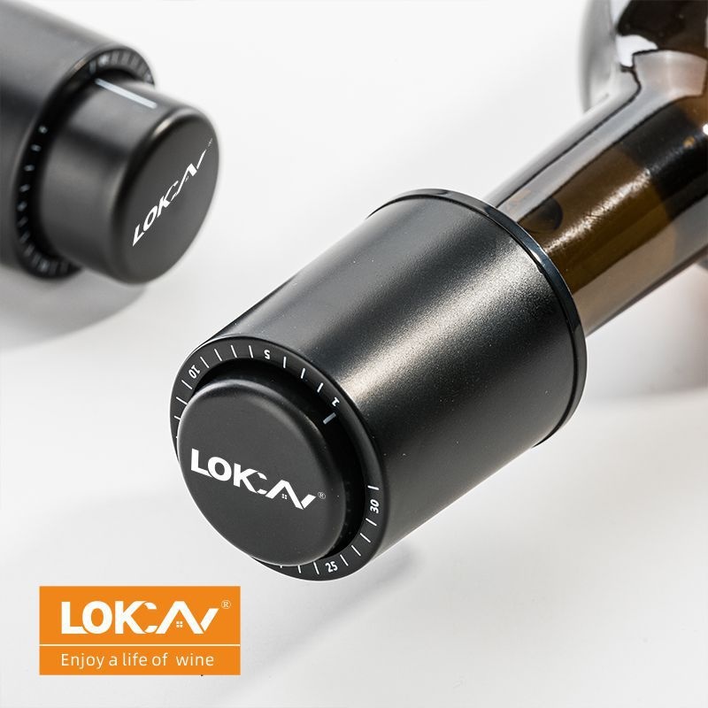 Red Wine Household Wine Vacuum Exhaust Seal Preservation Wine Bottle Stopper Red Wine Black Vacuum Seal Wine Stopper Silicone