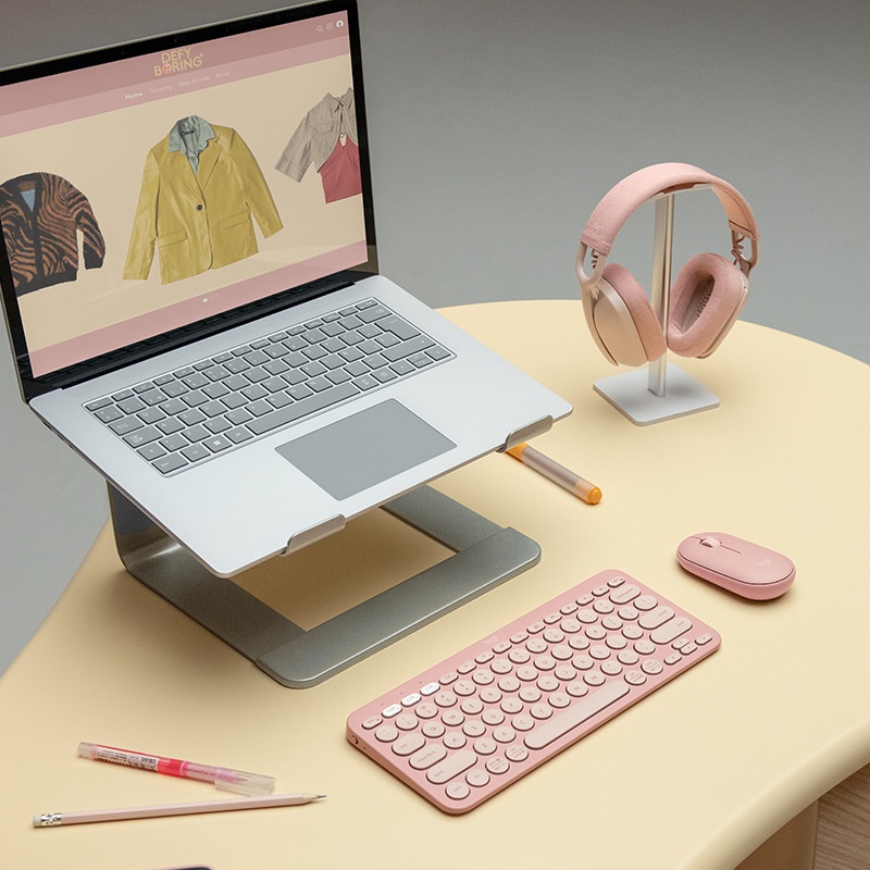 Keyboard And Mouse Set Wireless Keyboard And Mouse K380 Pebble Bluetooth Computer Accessories