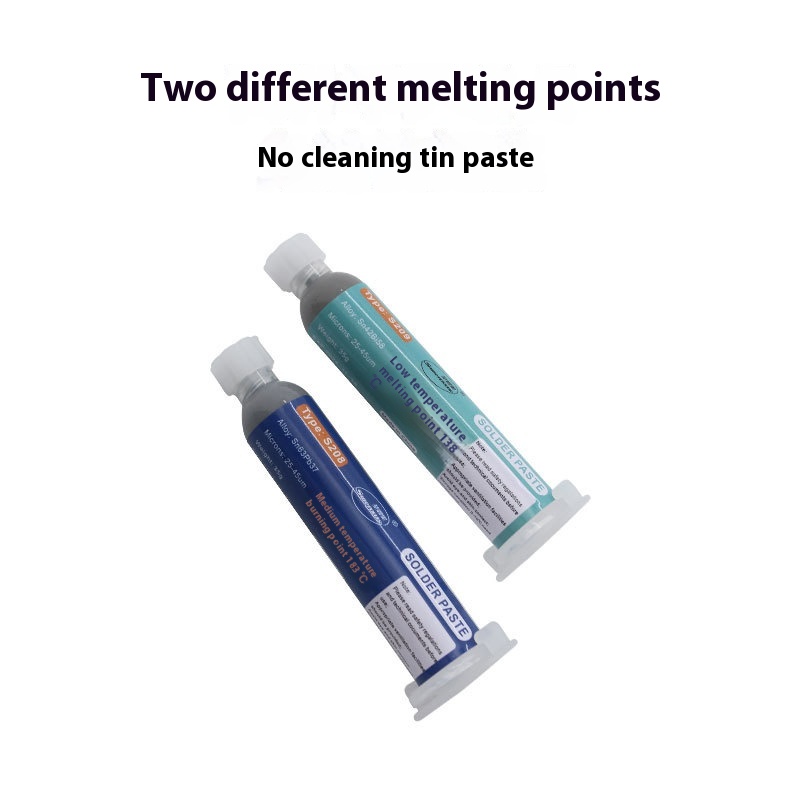 Solder Paste High Temperature Lead Solder Paste Low Temperature No-clean Lead-free Solder Paste Industrial Mobile Phone Repair Electronic Welding