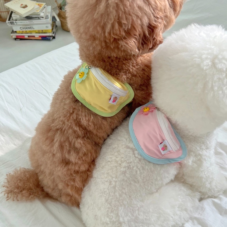 Style Korean Backpack Style Pickup Bag Contrasting Color Pink Blue Yellow Green Crossbody Bag Dog Cat Pet Backpack