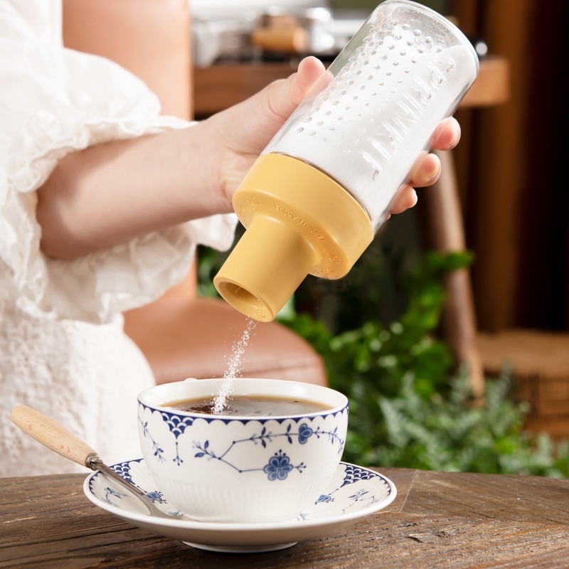 Press-type Sugar Control Bottle,Salt Control Artifact,Quantitative Salt Jar,Kitchen Sealed,Measurable Salt Sprinkler,Baby Seasoning Bottle