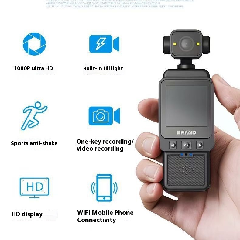 Dv10 Hd Wifi Pocket Camera Sports Camera Hd Portable Handheld Camera Law Enforcement Recorder