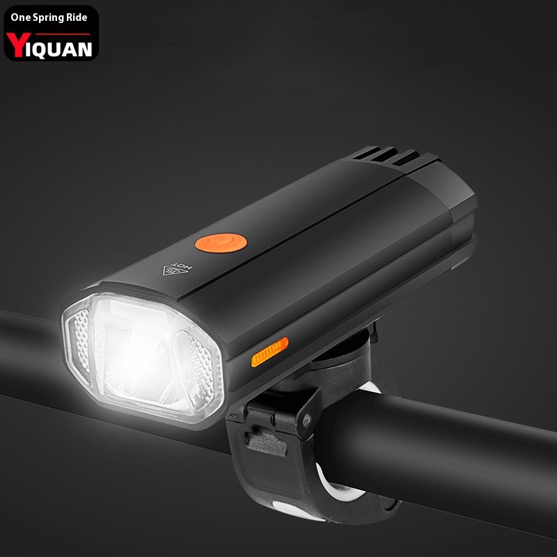 Night Riding Mountain Bike Accessories Equipment Front Light Riding Light Rechargeable USBStrong Light Aluminum Alloy Bicycle Light