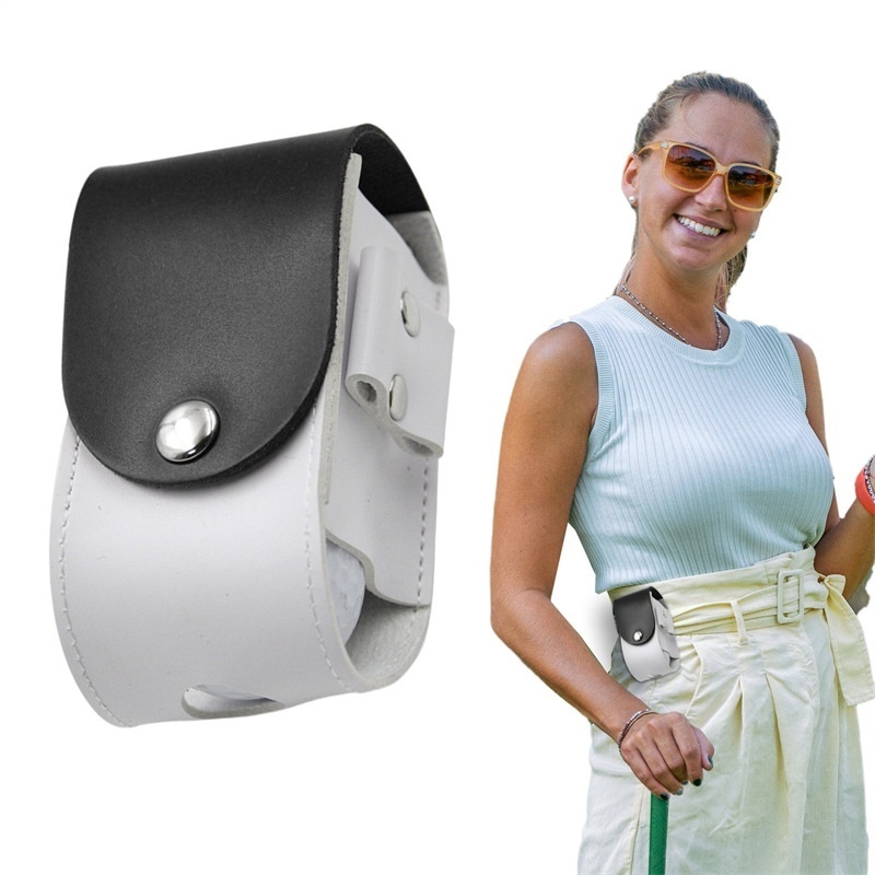 Golf Ball Bag Portable Mini Golf Storage Bag Mini PULeather Golf Ball Box