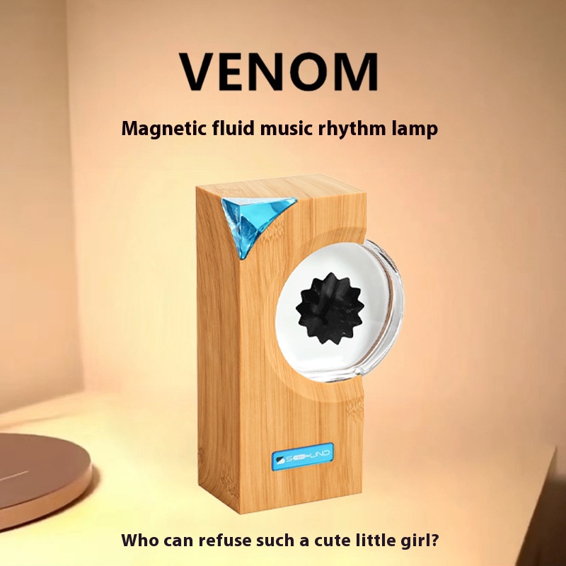 Magnetic Fluid Music Rhythm Light Desktop Decompression Decoration Poison Bluetooth Audio Partner Creative Fashion Play Gift Gift