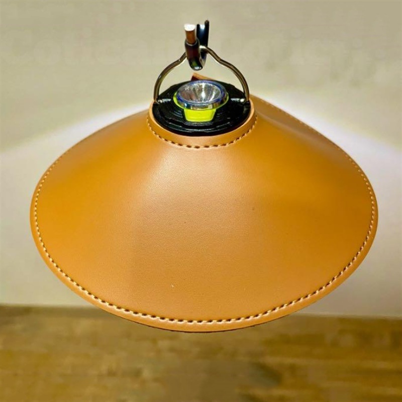Korean Version Camping Outdoor Leather Lampshade Creative Home Dustproof Lamp Cover Leather Garden Street Lamp Accessories Lampshade