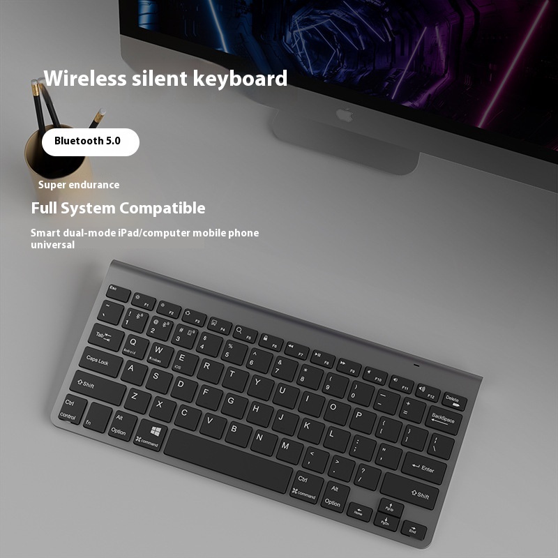 Wireless Ultra-thin Keyboard Scissor-foot Keyboard Suitable For Tablet Laptop Office Silent Keyboard Wireless Keyboard