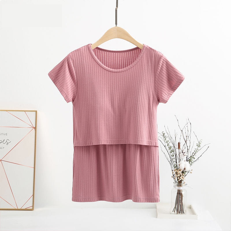 Spring And Autumn Pure Cotton Pregnant Women Postpartum Breastfeeding Cotton Pajamas Warm Underwear Confinement Clothes One Piece Dropshipping