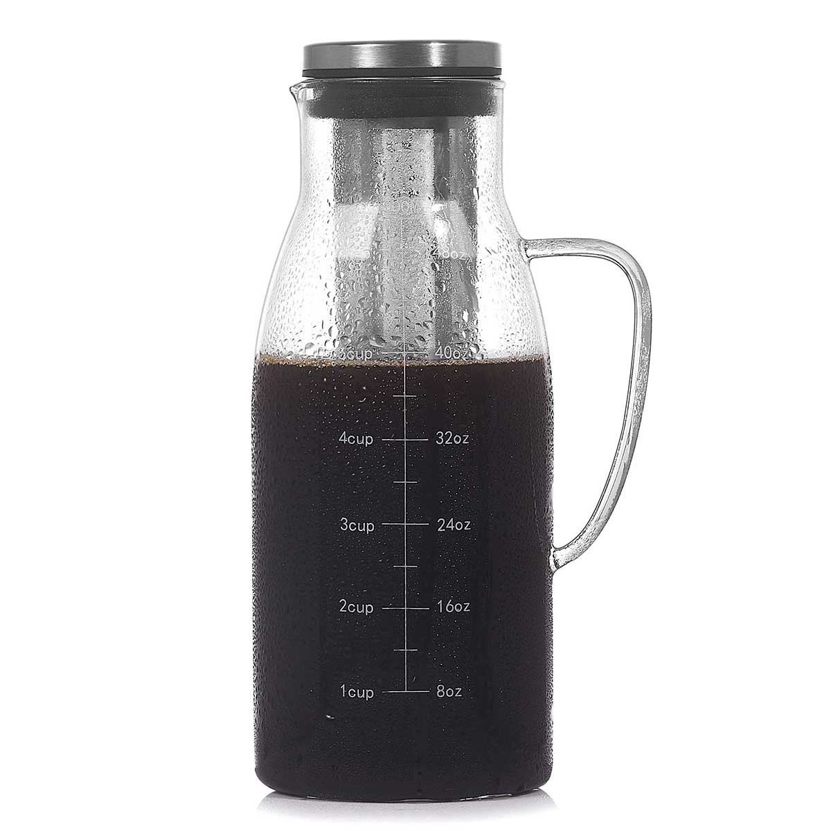 Glass Coffee Pot Teapot Filter Coffee Cold Brew Pot Large Capacity Sharing Pot Cold Brew Coffee Pot