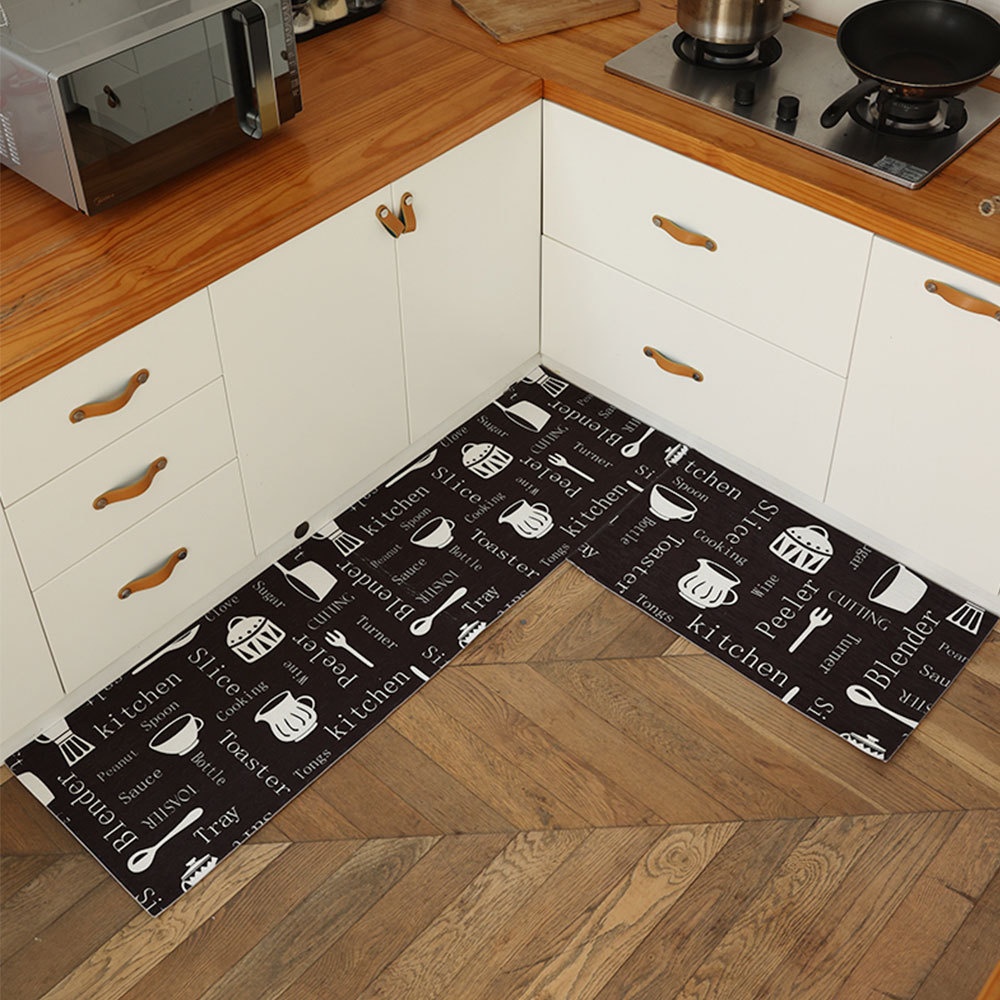 Household Long Kitchen Mat Water-absorbent Wear-resistant Non-slip Bedside Mat Bay Window Mat
