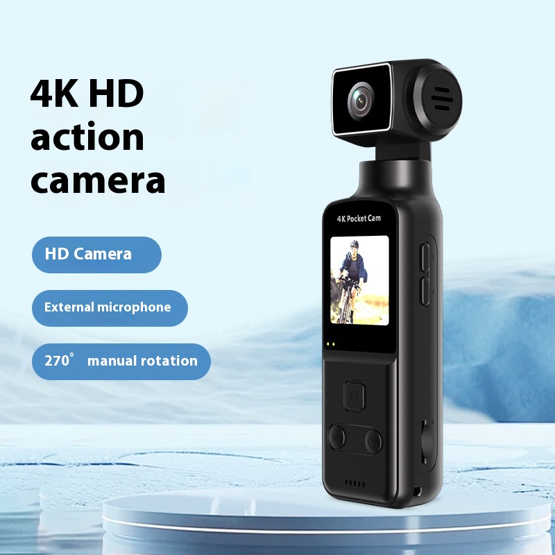 Hd 4K Anti-Shake Pocket Camera Outdoor Waterproof Cycling Dv Rotating Vlog Sports Camera Recorder K1K2