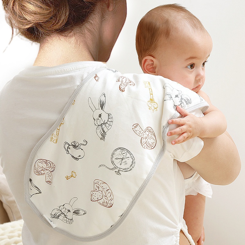 Born Baby Bib For Spitting Out Milk,Anti-spilling Cotton Gauze,Shoulder Pads Forborn Babies,Waterproof Bib
