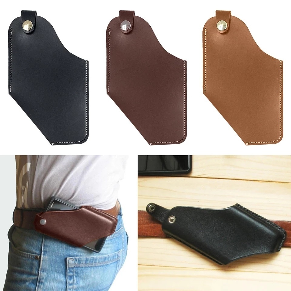 Outdoor Pu Mobile Phone Waist Bag Cross-body Belt Mobile Phone Protective Cover Sports Running Portable Mobile Phone Bag