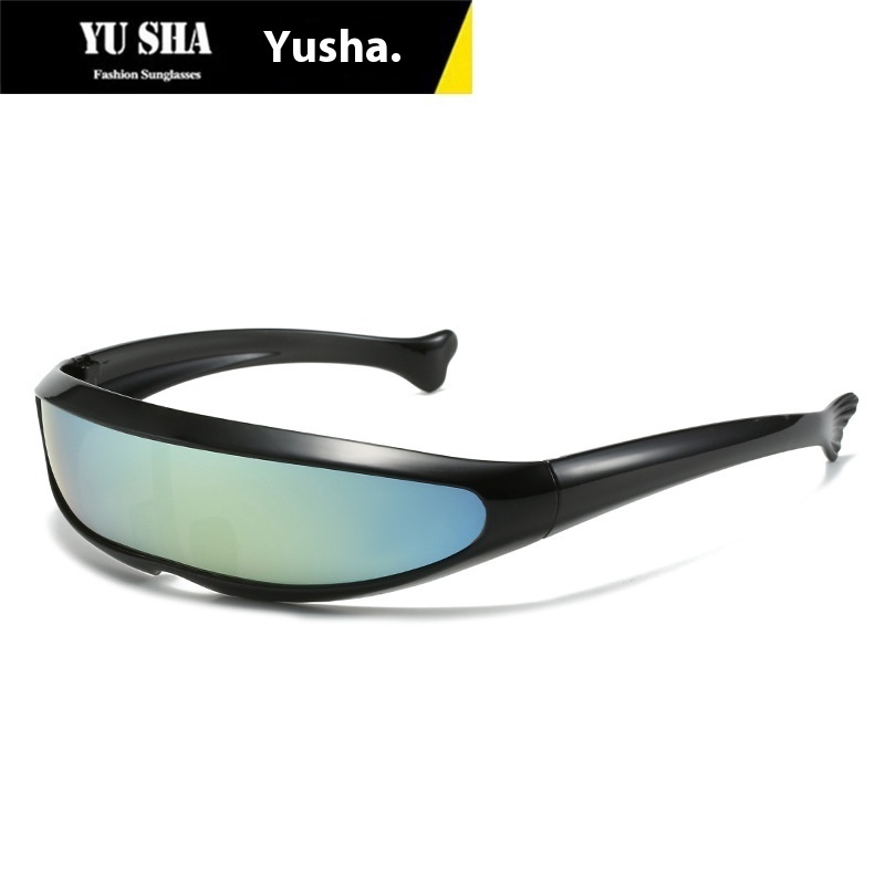 Dolphin Sunglasses X-Men Fish-shaped Glasses Space Robot Men's Outdoor Sports Cycling Sunglasses