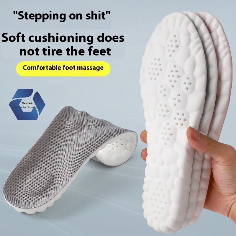 Sports Oles For Boys And Women Stepping On Excrement PU Full Pad Antibacterial Deodorant Sweat Absorbent Breathable High Elastic Shock Absorption Casual Oles