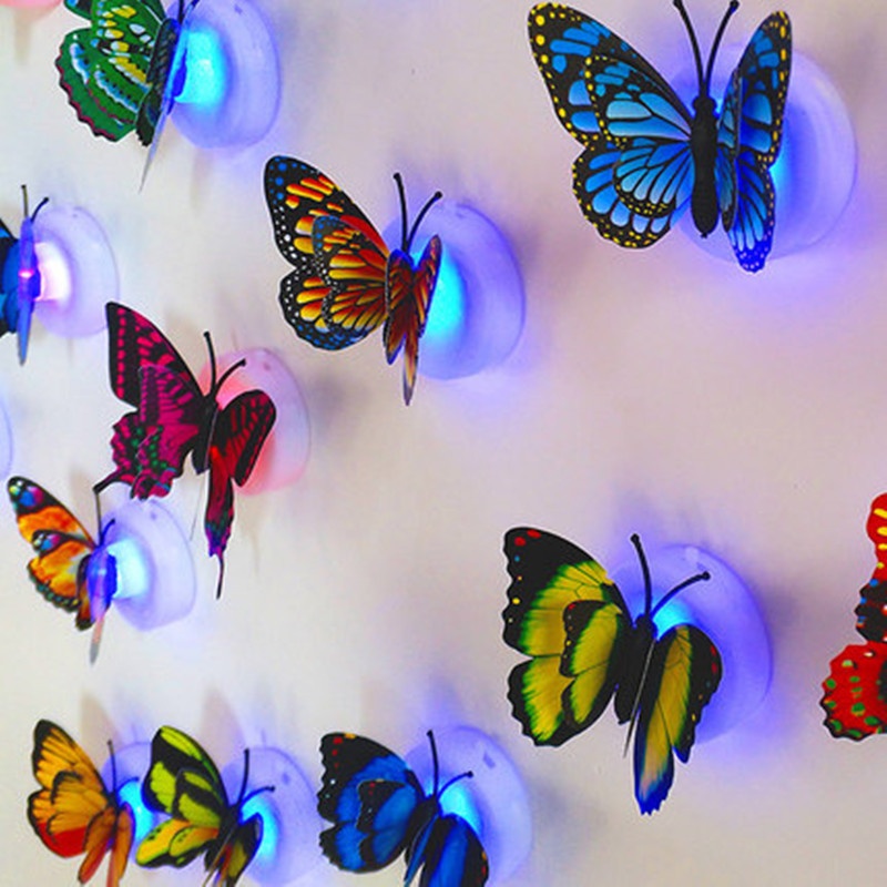 Colorful Luminous Products Can Be Pasted With Colorful Luminous Butterflies,Colorful Optical Fiber Butterflies,Street Stalls,Products,