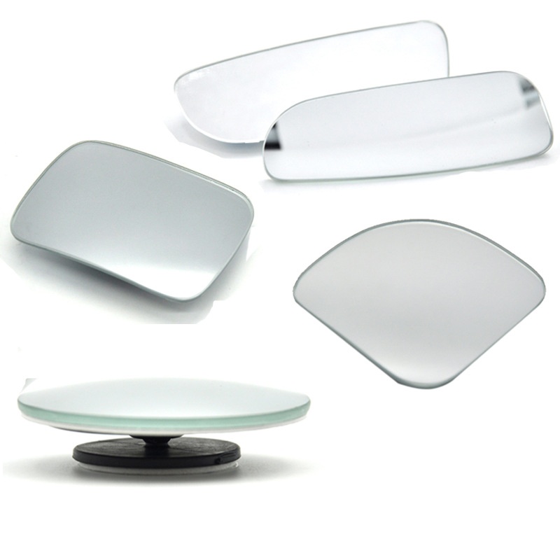 Edgeless Car Small Round Mirror, Rearview Mirror, Auxiliary Mirror, Frameless Blind Mirror, Reversing Wide-angle Mirror, Curvature Mirror, Automotive Supplies