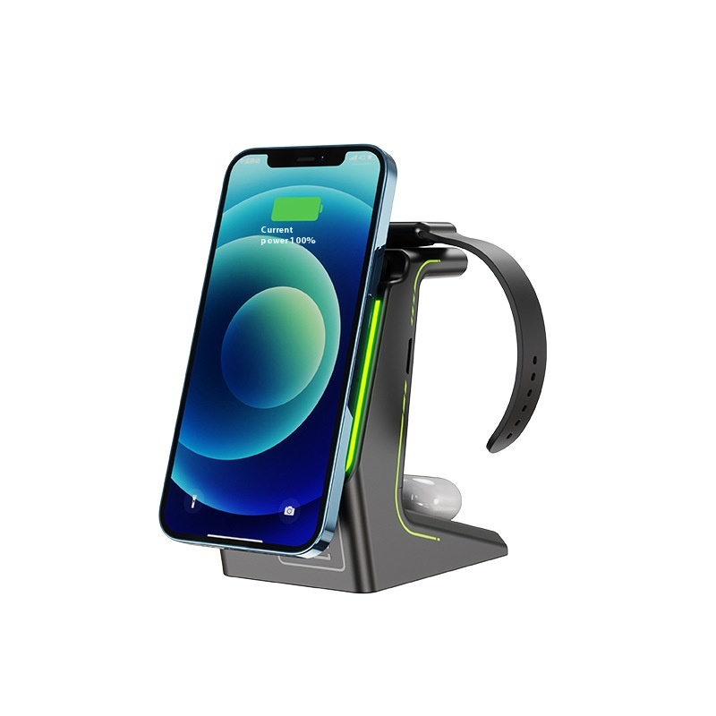 Mobile Phone Three-in-one Magnetic Wireless Charger Suitable For Apple Mobile Phones