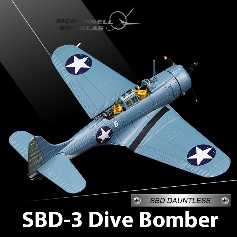 1:72 World War Ii Sbd Fearless Dive Bomber Alloy Model Artificial Aircraft Ornaments Midway Sea War Aircraft Model