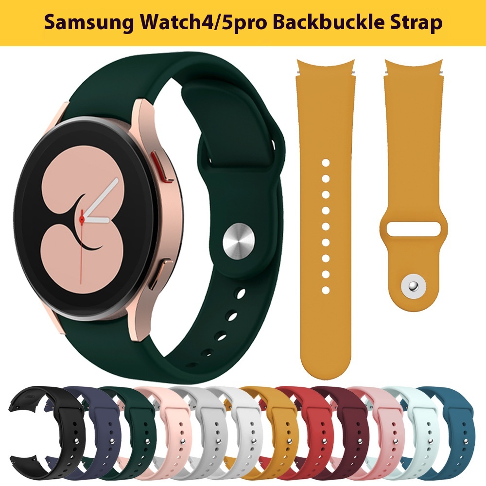 Suitable For Samsung Galaxy Watch4/5/6 Reverse Buckle Silicone Strap Watch5pro404245mm Watch Strap