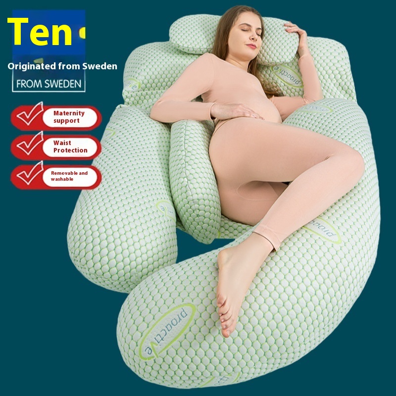 Power S Pregnant Women Pillow Waist Support Side Sleep Side Summer Multifunctional Detachable Pregnancy Pillow Breastfeeding