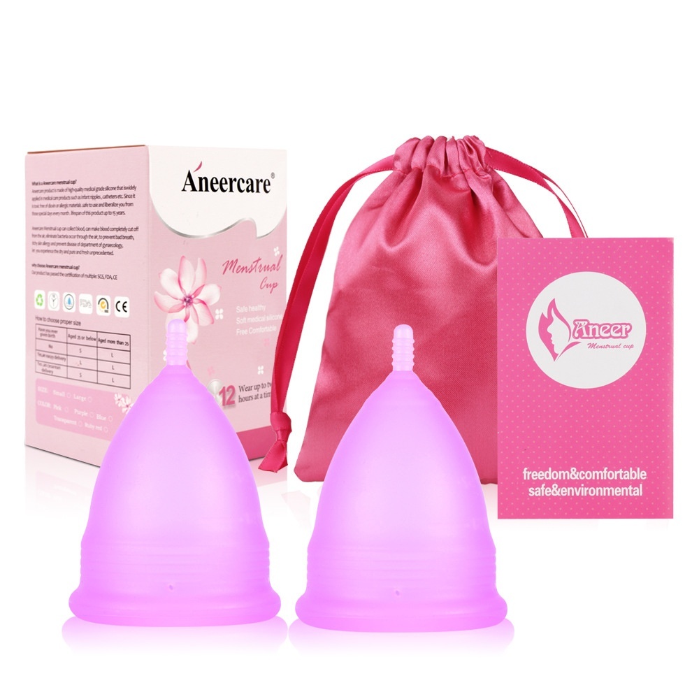 Menstrual Cup Female Silicone Aunt Cup Can Swim Anti-leakage Moon Cup Menstrual Cup Set