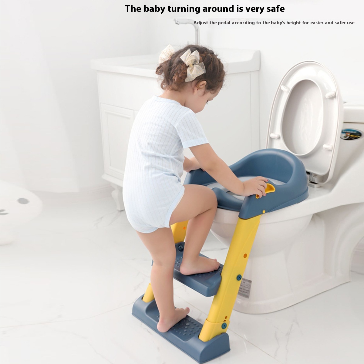 Children's Toilet Toilet Stairs Male And Child Urine Bedpan Ring Female Baby Folding Ladder Foot Stool