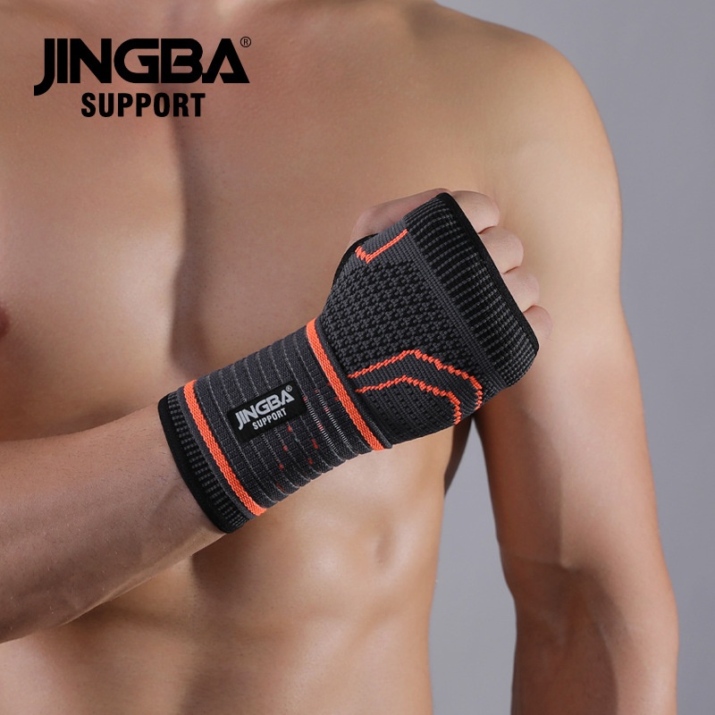 JINGBAPalm Protection Sports Tennis Fitness Weightlifting Pressure Wrist Guard Outdoor Breathable Warm