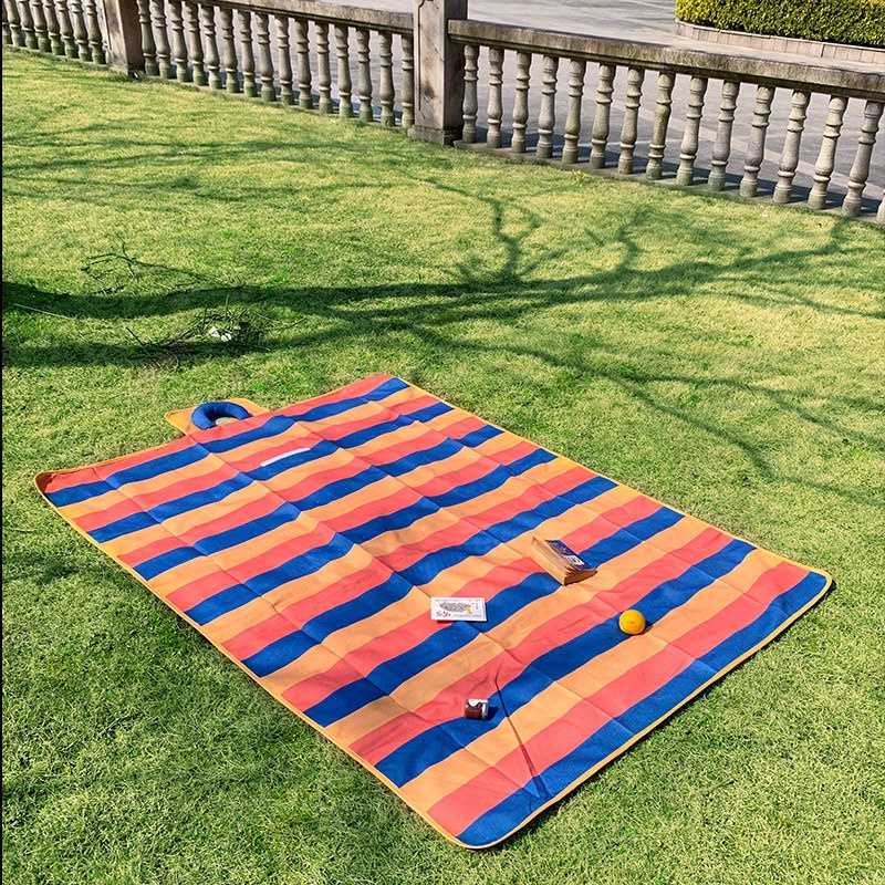 Outdoor Handle Picnic Mat Portable Storage Picnic Camping Cloth Grass Mat Machine Washable Waterproof Moisture-proof Tent Mat