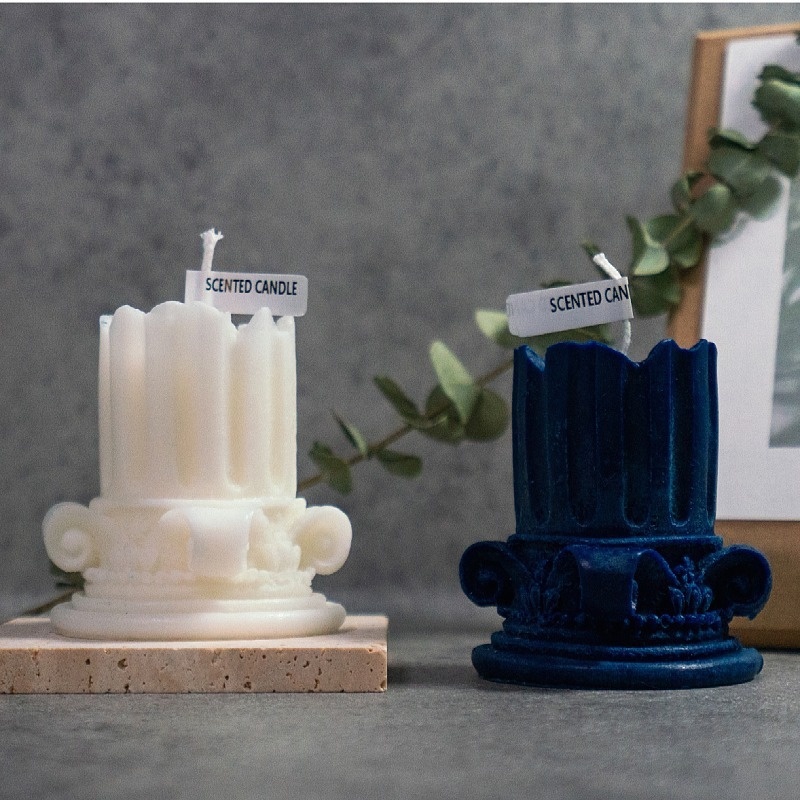 Roman Column Scented Candles Foreign Trade European Column Shape Scented Candles - 1
